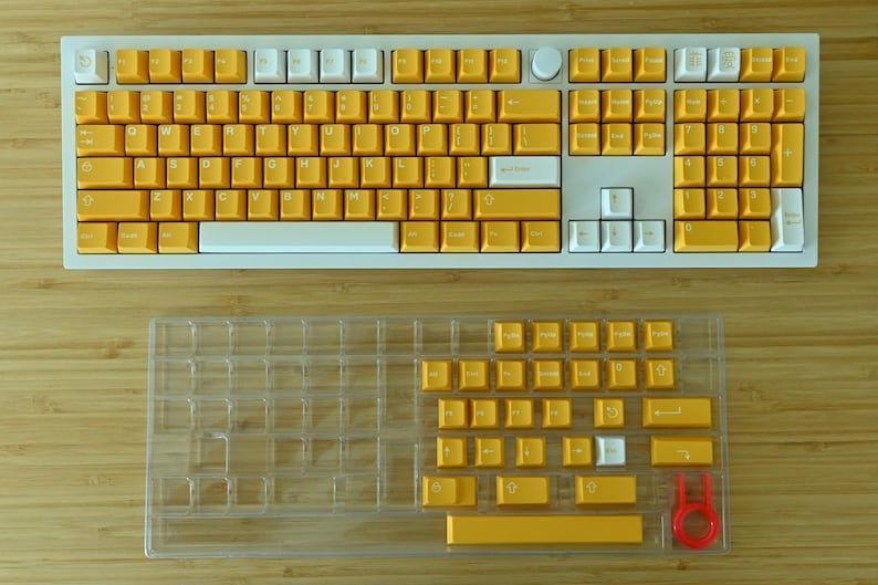 Mango Orange Yellow Keycap Set: Cherry Profile, ABS image 5