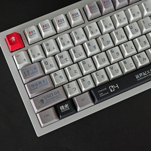 Eva Unit 04 Mecha Robot Anime Japanese Theme Keycap Set for Mechanical Keyboard | 151 keys | Cherry MX Profile