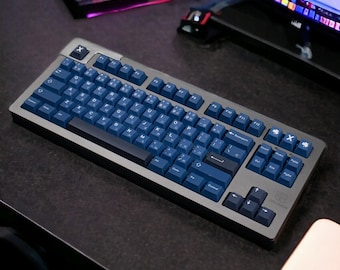 Cobalt Dark Blue Japanese Keycap Set: Cherry Profile, PBT - Etsy