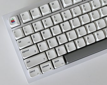 Retro Apple Mac Theme Keycap Set for Mechanical Keyboard | 127 keys | XDA Profile | MX Switch Type | PBT Material