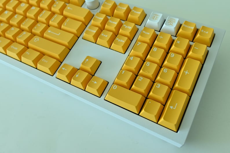 Mango Orange Yellow Keycap Set: Cherry Profile, ABS image 3