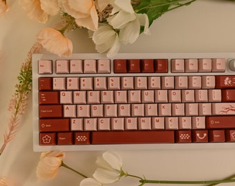 Pink Valentine Love Keycap Set: Cherry Profile, PBT