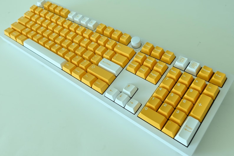 Mango Orange Yellow Keycap Set: Cherry Profile, ABS image 9