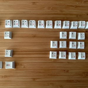 Sakura Cherry Blossom Japanese Keycap Set: French, Japanese, German Language, Cherry Profile, PBT image 11