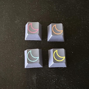 Starry Dark Night Sky Astronomy Theme Keycap Set: Cherry Profile, MX ...