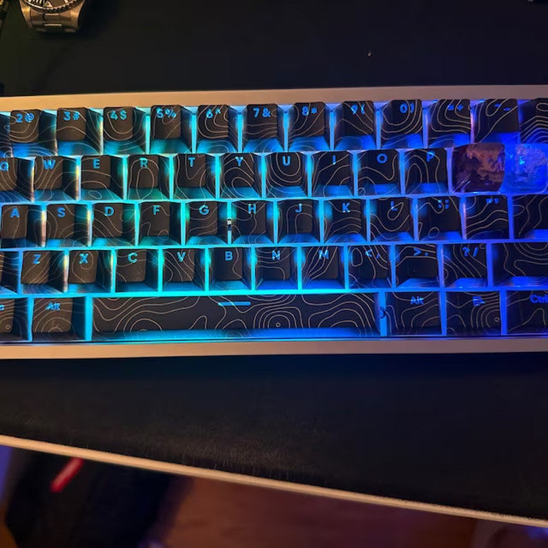 Contour Waves Keycap Set: Backlit, Cherry Profile, PBT - Etsy