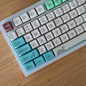 かわいい動物村の生活テーマキーキャップセット メカニカルキーボード用 | 144 キー | XDA プロファイル | MX スイッチタイプ | PBT 素材