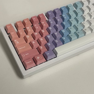 Galaxy Universe Gradient Theme Keycaps Set for Mechanical Keyboard | 144 keys | Cherry Profile | MX Switch Type | PBT Material