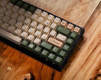 Forest Spirit Japanese Theme Keycap Set for Mechanical Keyboard | 134 keys | Cherry Profile | MX Switch Type | PBT Material