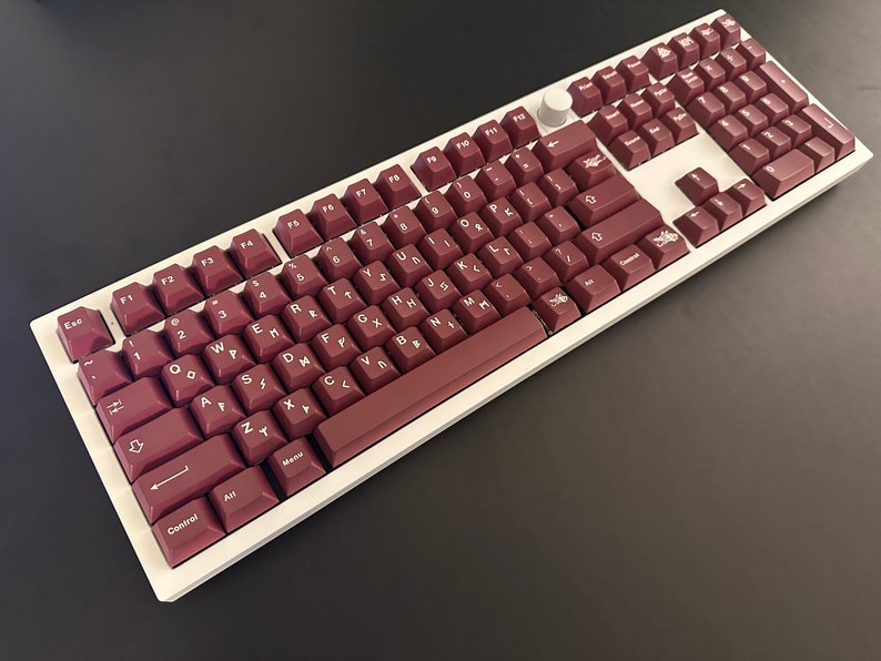 Classic Dark Red Keycap Set: Cherry Profile, ABS - Etsy