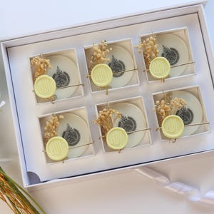 Ayatul Kursi Gold Epoxy Magnet: Islamic Wedding Favor, Muslim Baby Shower Favor