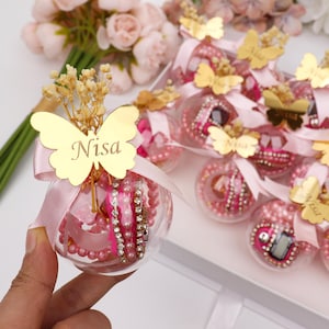 Roze digitale tasbih-set: islamitisch cadeau, welkomstbabyshower, gebedskralen parel