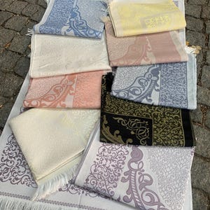 Cotton Taffeta Prayer Mat, Travel Prayer Mat, Portable Thin Muslim Prayer Rug, Islamic Gifts, Janamaz, Ramadan Eid Gift, Sejadah