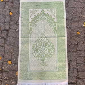 Cotton Taffeta Prayer Mat, Portable Thin Prayer Rug, Muslim Travel Prayer Mat, Islamic Gifts, Janamaz, Ramadan Eid Gift, Sejadah, Mawlid