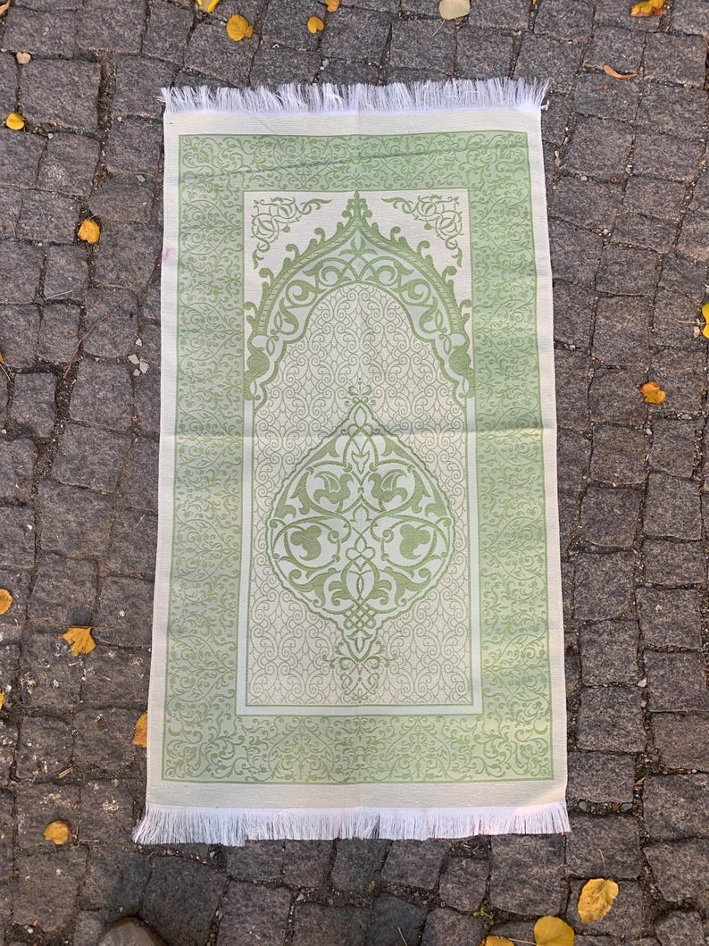Cotton Taffeta Prayer Mat, Portable Thin Prayer Rug, Muslim Travel Prayer Mat, Islamic Gifts, Janamaz, Ramadan Eid Gift, Sejadah, Mawlid
