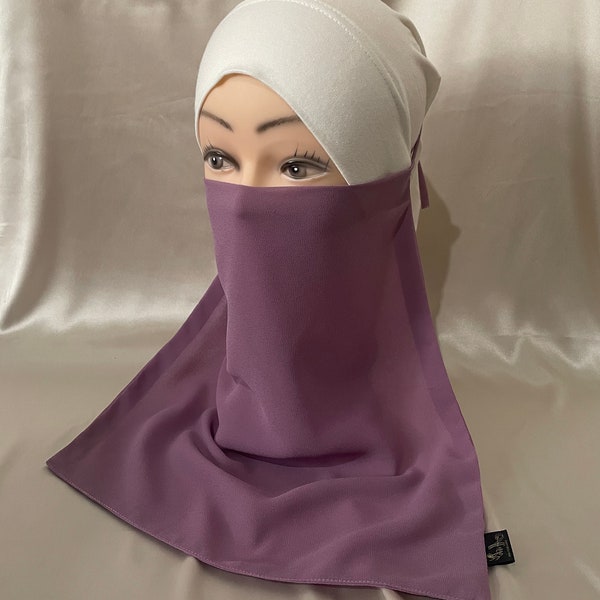 Chiffon half niqab/veil (variety of colours)
