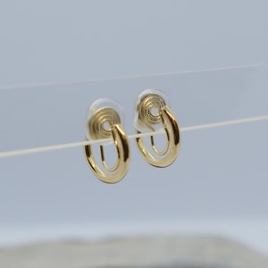 Clip On Hoop Earrings With Coil Back,Gold Non Pierced Earring,Cuff-Clips Earring,Gift For Her