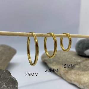 Pendientes de aro de titanio, aros Huggie de plata hipoalergénicos, pendientes Huggie de oro, pendientes de aro Clicker