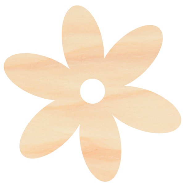 Groovy Retro Daisy Wooden Cutout - Fun Crafting and Decor Accent for Kid's Rooms | Unfinished DIY, 4" - 42", Paintable Craft, Flower C