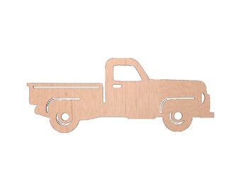 Embrace Nostalgia with our Birch Plywood Old Farm Truck Shape Cutout - Perfect for Crafts and Décor!| Unfinished DIY, 4" - 42", Paintable