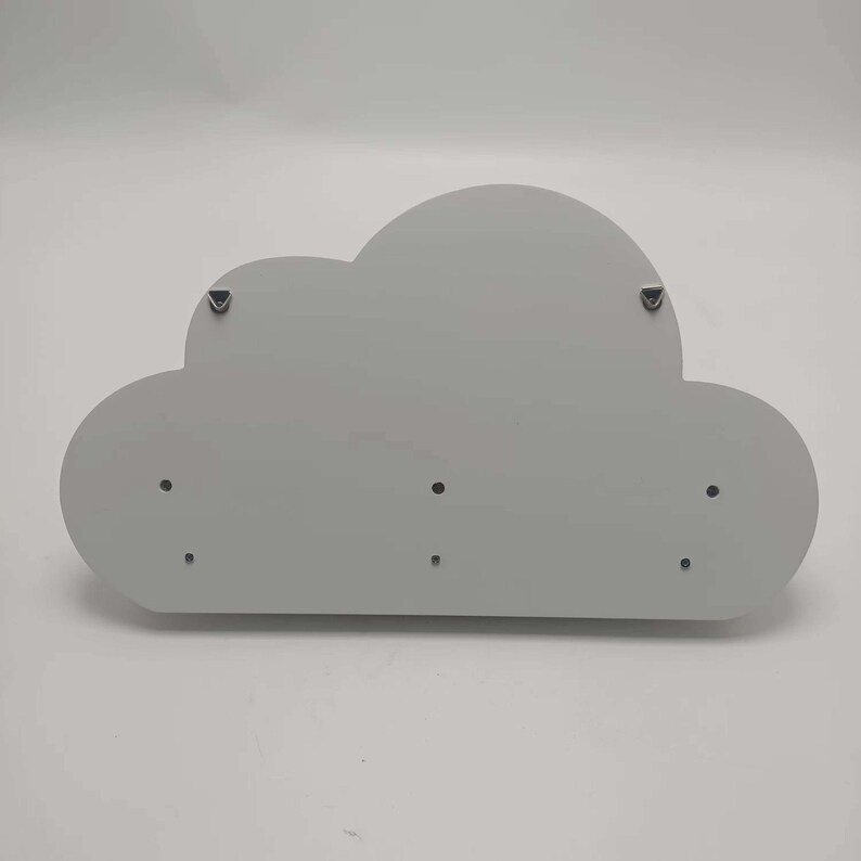 Floating White Cloud Nursery Shelf Baby Nursery Cloud Decor With Star