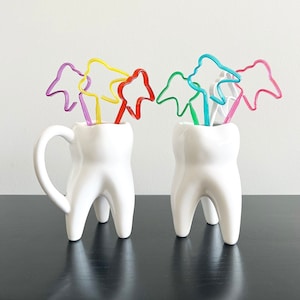 Tooth Vase Tooth Mug Dentist Gift Dental Decor Dental Gift Tooth Pen Holder Dental Vase Dental Office Manager Gift for Dental Employee Gift