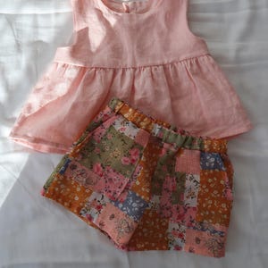 Samson Short PDF Sewing Pattern: Unisex Kids Shorts, Summer Style, Casual or Frill Waistband, size 3m-6y, (PDF file download) image 12