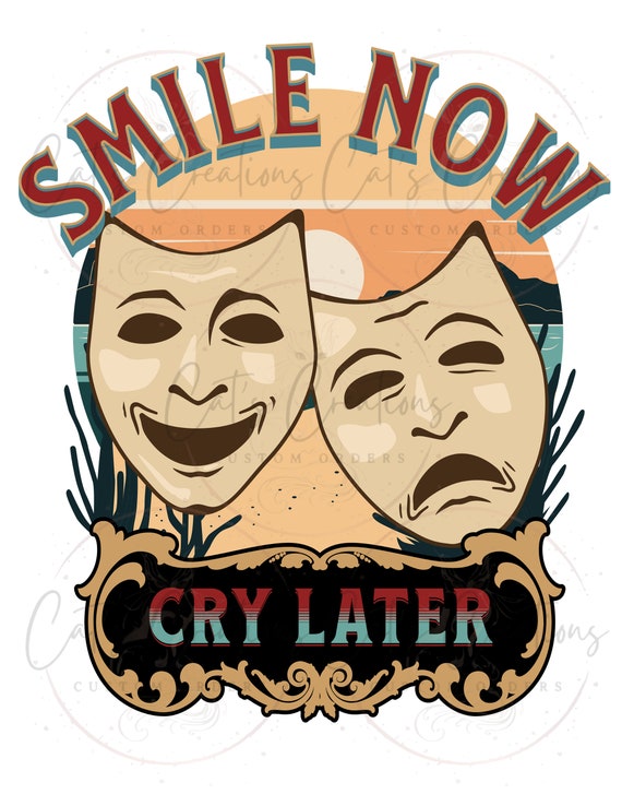 Smile Now Chicano/a PNG Smile Now, Cry Later, Chicano Art, Lowrider Oldies,  Party Decor 