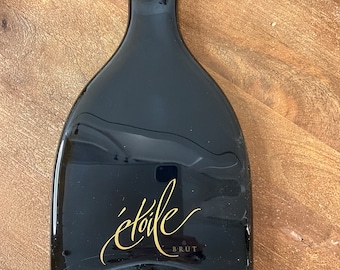 Etoile- Melted Brut Bottle Cheese Serving Tray - One of Kind Gifts / Charcuterie Board / Sushi Platter