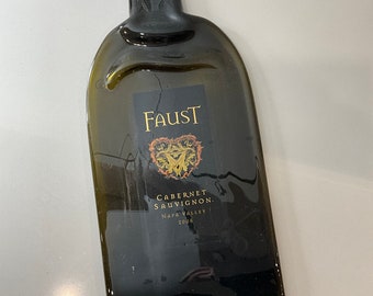 Faust - Melted Wine Bottle Cheese Serving Tray - Wine Gifts - Magnum size Extra Large