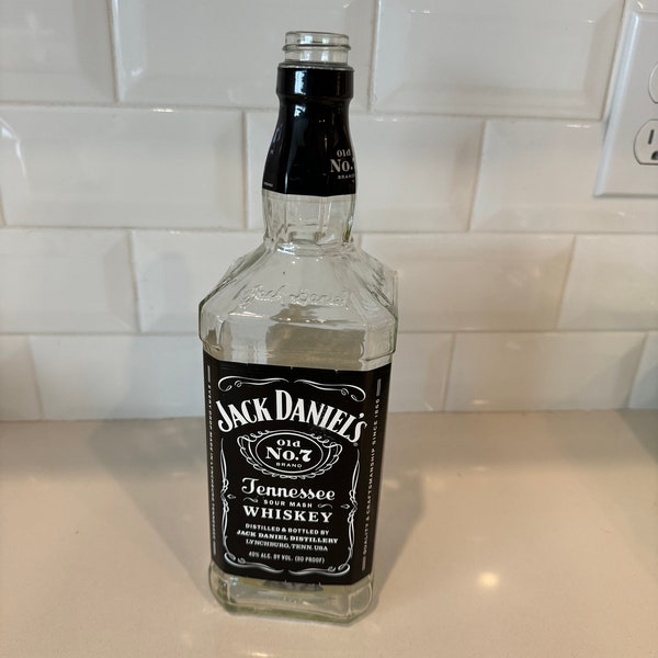 Jack Daniels black Label EMPTY Bottle 750ml - NO CAP