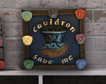 ACOTAR Cauldron Bookshelf Sign: Officially Licensed Fantasy Decor