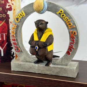 Crescent City postal services otter book nook/bookshelf decor, officially licensed with Sarah J Maas
