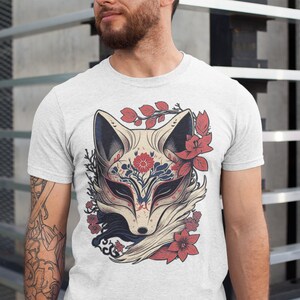 Japanese Anime T-Shirt | Anime Graphic Tee | Manga Japanese T-Shirt | Anime Gift | Anime Clothing | Anime Kitsune Shirt | Anime Street