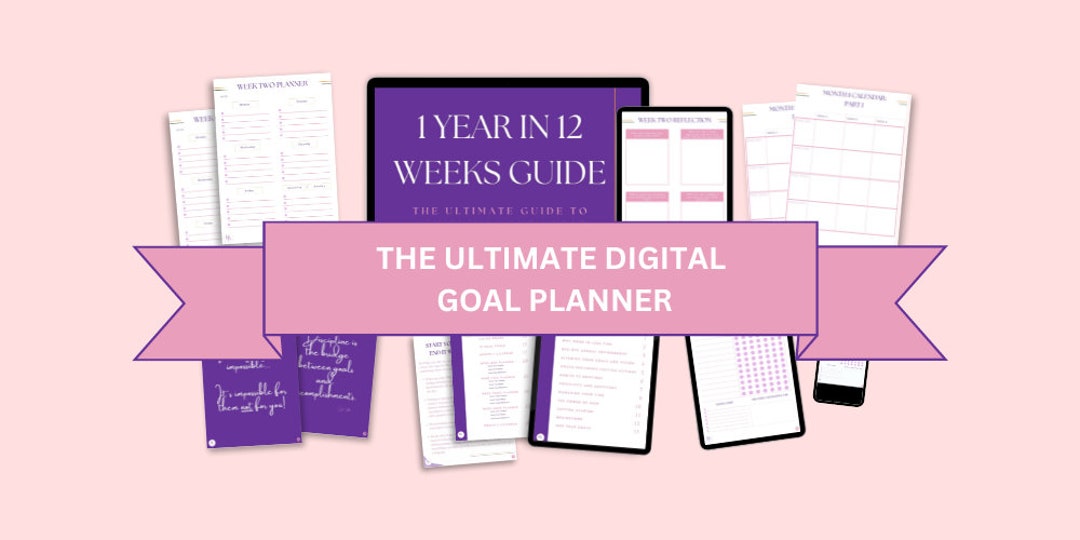 2024 Digital & Printable Planner BUNDLE Achieve Your Goals With Ease - Etsy
