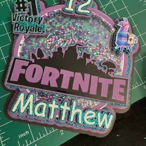 Gamer cake topper