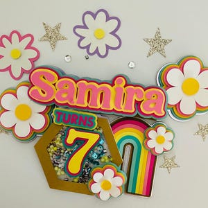 Adorno de pastel Rainbow