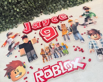 Roblox cake topper