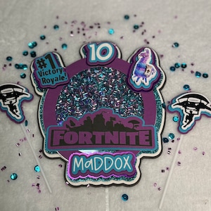 Gamer cake topper