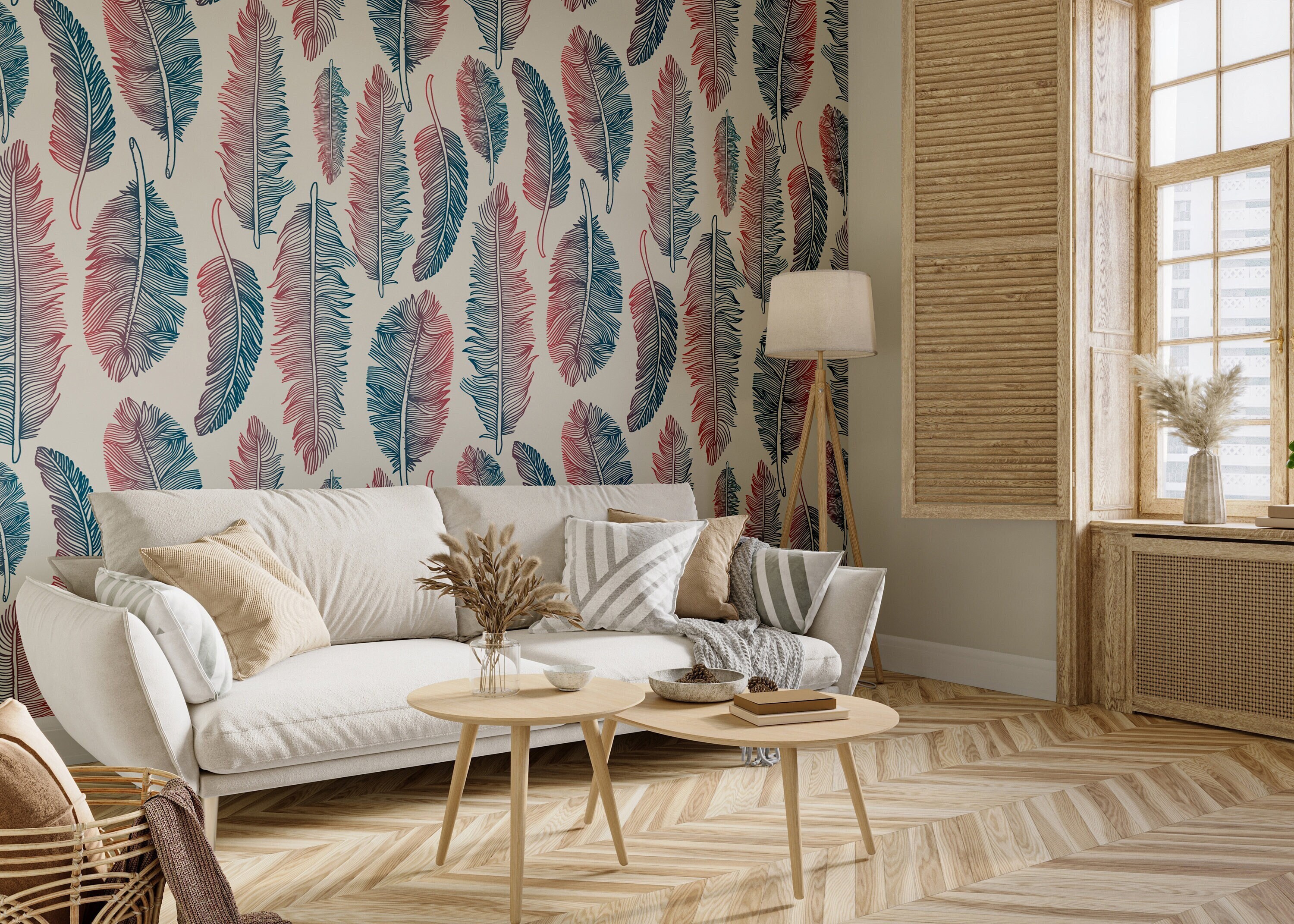 Tribal Peel and Stick Wallpaper Colorful Peel and Stick - Etsy