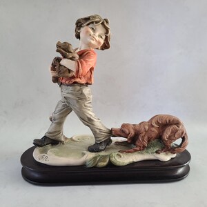 Boy With Dog Armani - Etsy