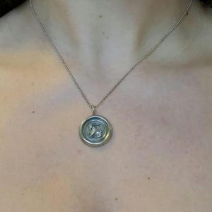 Vintage 925 Sterling Silver Zodiac Pendent Necklace - Capricorn