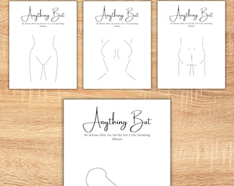 Printable Dirty Bachelorette Party Game Anything But Game Adult Hen Party Funny Bridal Shower Activity, Girls Night Drinking Game Funny