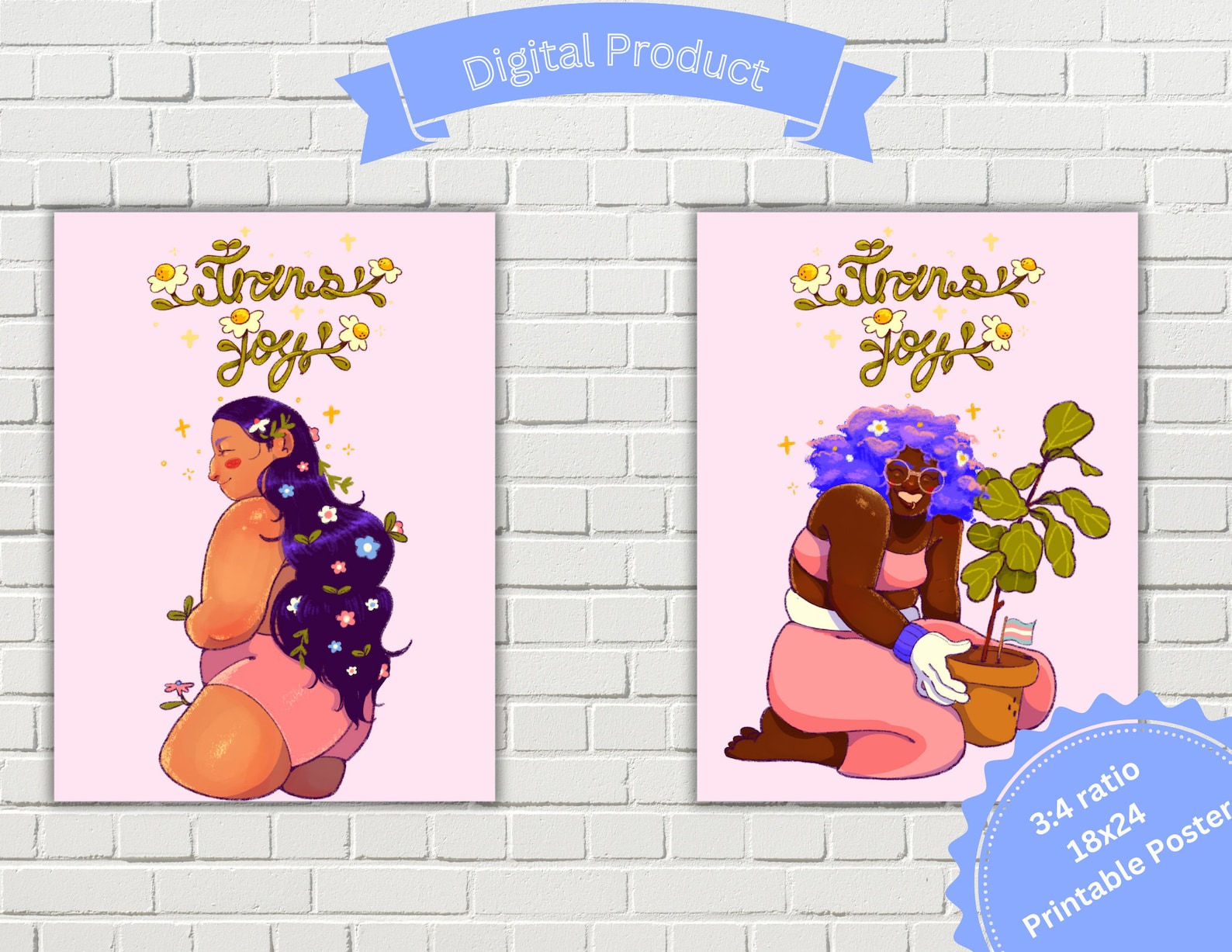 Printable Poster 4 Trans Joy Posters, Trans Art, Trans Wall Art, Trans ...