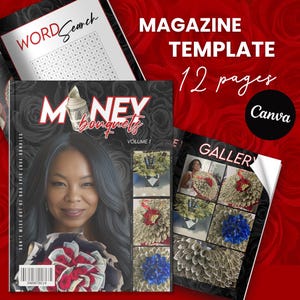 Editable Canva Template: Money Bouquets Booklet for Product Showcasing or Client Gifts