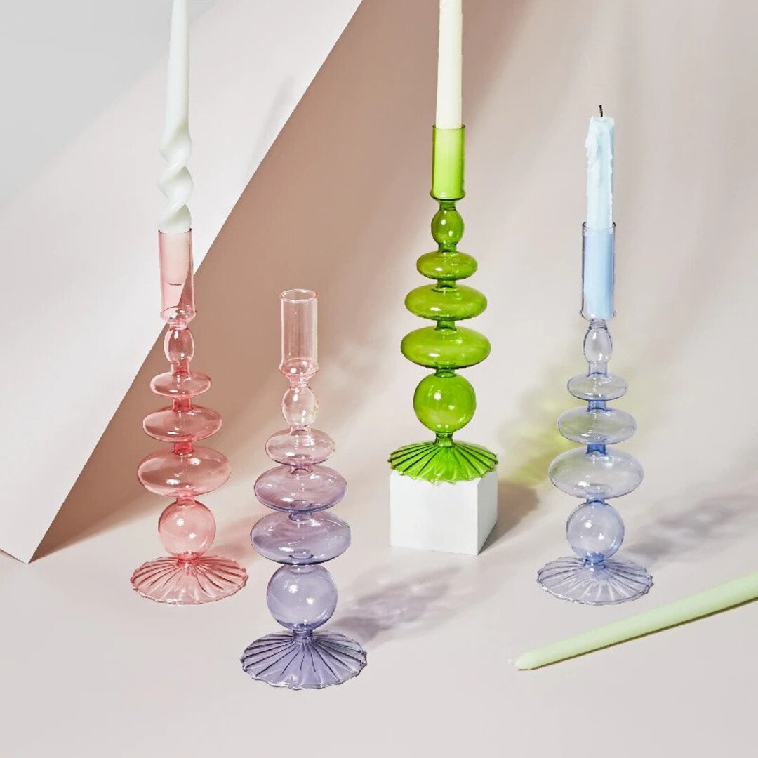 Glass Vases Clear Flower Vase Candle Holders Wedding Centerpieces Home ...