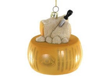 Wheel of Parmigiano Reggiano Cheese Ornament, Cody Foster