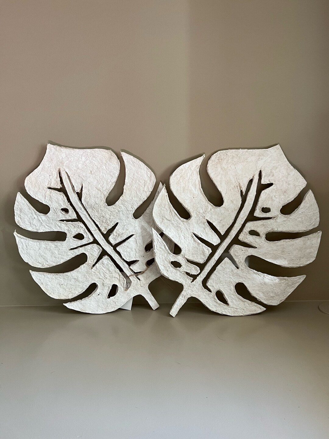 Paper Mache Leaves Etsy