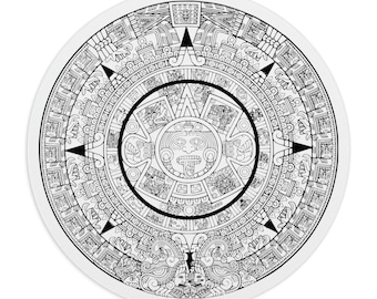 Mayan Calendar Round Mouse Pad
