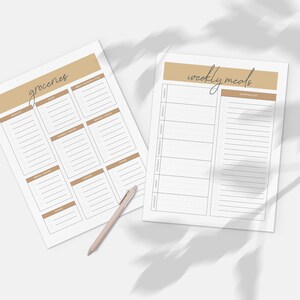 Meal Planning and Pantry Printable Bundle | Recipes to Try | Favorite ...